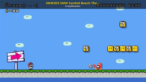 Smm3ds Smw Sanded Beach Theme Re Upload Super Mario Maker For Nintendo