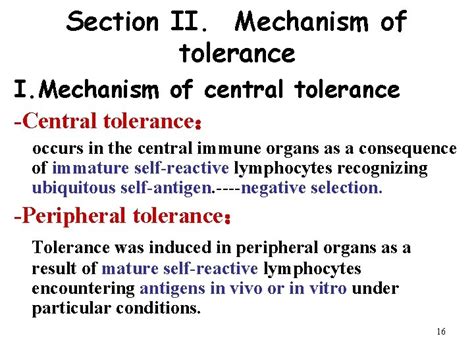 Chapter 15 Immunological Tolerance 1 1 Concept Outline