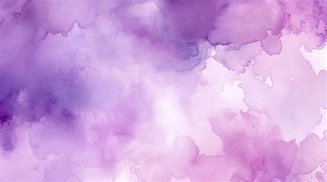 Vibrant Watercolor Texture In Shades Of Purple And Blue Background