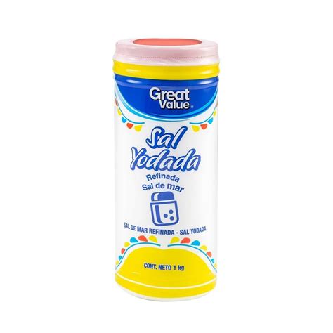 Sal Yodada Great Value 1 Kg Walmart