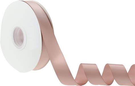 Mayreel Satin Ribbon Inch X Yards Dusty Rose Ribbon For Gift