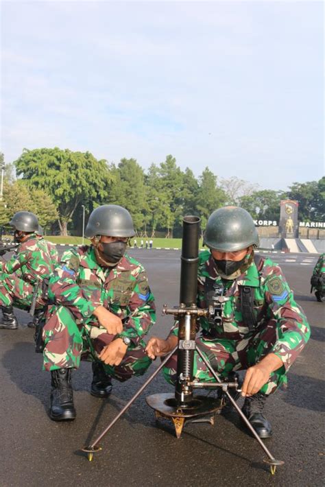 Prajurit Yonif 4 Marinir Ikuti Apel Organik Kesiapsiagaan Tempur Oleh