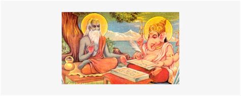 Ganesh-21 - Vyasa And Ganesha PNG Image | Transparent PNG Free Download ...