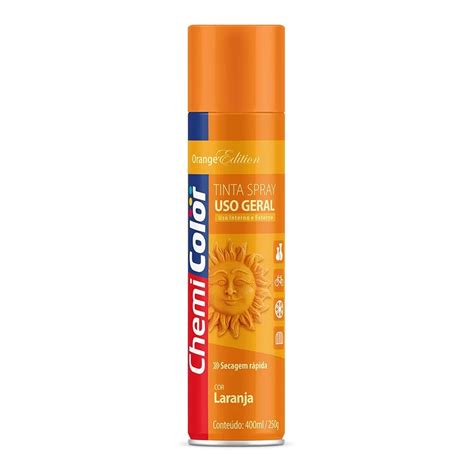 Tinta Spray Chemicolor Uso Geral Laranja 400 Ml Loja Online SA Tintas