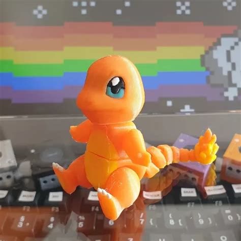 Pokemon Charmander Articulado Archivos Stl Para Impresi N D En Venta