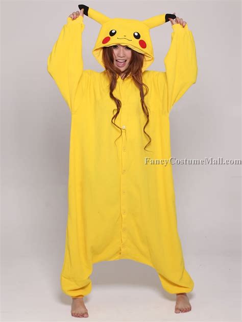 Pikachu Onesie Kigurumi Pajama Fancy Costume Mall