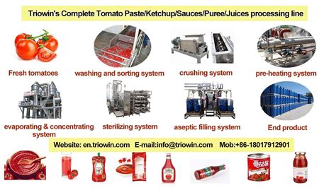 Tomato Paste Production Line Tomato Paste Processing Equipment