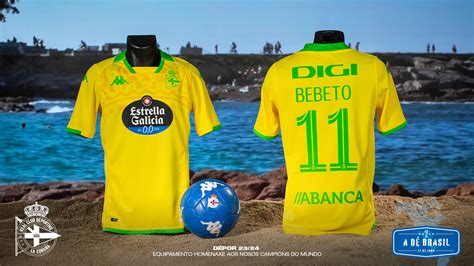 Homenageando o Brasil Deportivo La Coruña lança sua nova camisa