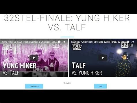 Let S Watch VBT Elite 32stel Yung Hiker Vs Talf YouTube