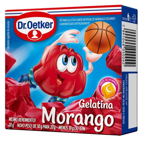 Gelatina Em P Sabor Morango Dr Oetker Caixa G P O De A Car