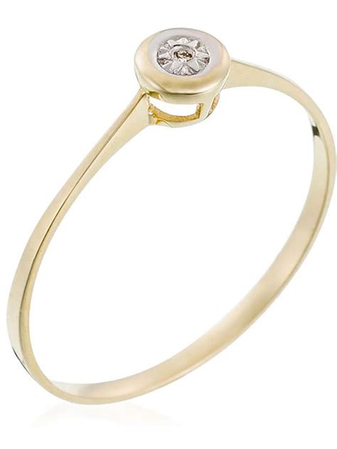 LE DIAMANTAIRE Gouden Ring Rond Parfait Met Diamant Goedkoop Kopen