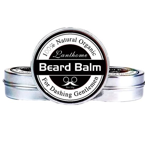 Men Natural Beard Oil Balm Moustache Wax For Styling Beeswax Moisturizing Smoothing Gentlemen