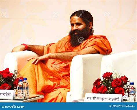 Yoga Guru Baba Ramdev Editorial Stock Image Image Of Former 129901819