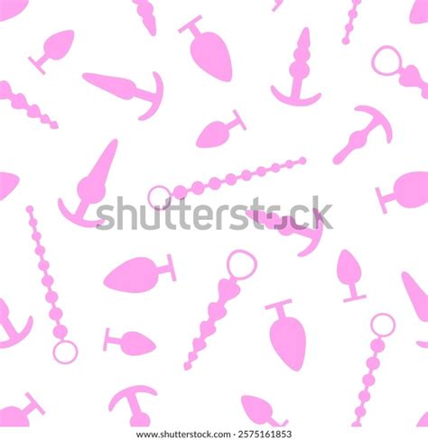 Sex Toys Silhouettes Different Types Vibrators Stock Vector Royalty