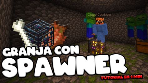 Facil Granja De Esqueletos Y Zombis Con Spawner En Minecraft Youtube