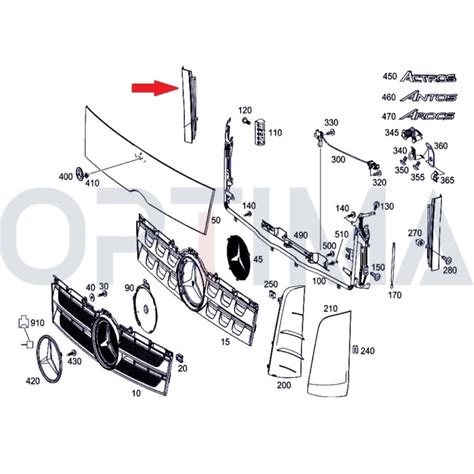 FRONT CABIN CORNER PANEL RIGHT MERCEDES ACTROS MP4 Good Price