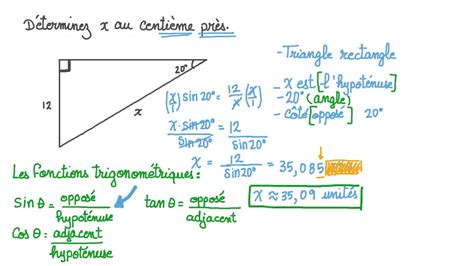 Vid O Question D Terminer La Longueur Inconnue Dans Un Triangle