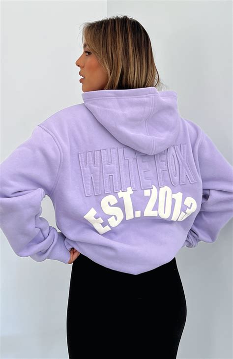 Major Moves Oversized Hoodie Lilac White Fox Boutique