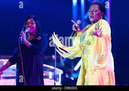 Boney M. Live Concert in Moscow . Pictured: the lead singer of the 70`s ...