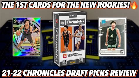 THE 1ST CARDS FOR THE NEW ROOKIES 2021 22 Panini Chronicles Draft