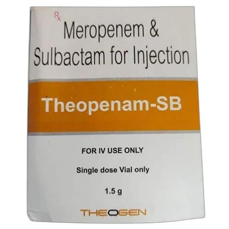 Theopenam Theogen Meropenem Sulbactam Injection Gm At Best Price