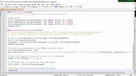 【python Opencv】color Histogram Equalization Using The Hsv Color Space Youtube