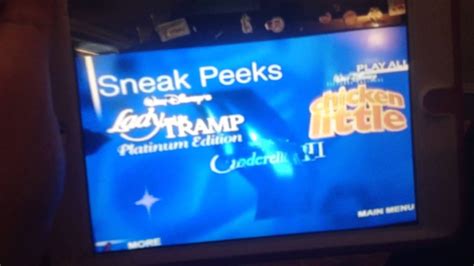 Sneak Peeks Menu - YouTube