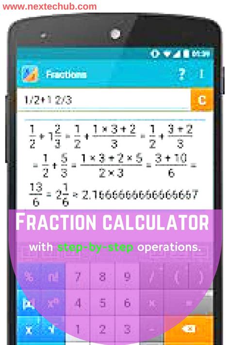 Fraction Calculator With Step By Step Operations Shows Results As You