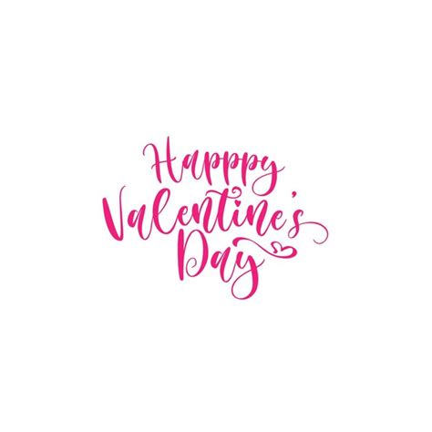 Premium Vector Happy Valentine Day Lettering Text On White Background