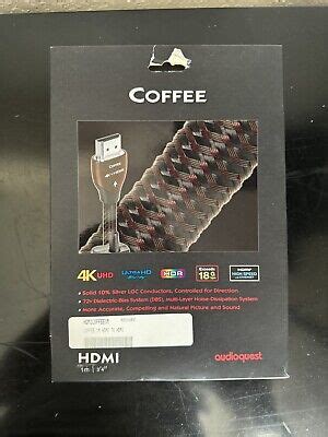 AudioQuest Coffee 1m 3 25ft Ultra HD HDMI Cable EBay