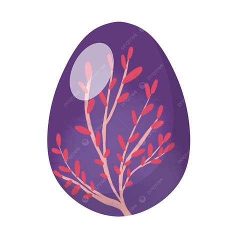 Hand Drawn Vibrant Purple Easter Egg Easter Egg Pattern PNG