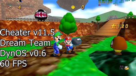 Super Mario 64 Pc Port Mod Dream Team Mario E Luigi Cheater V115 Dynos V06 60 Fps Youtube