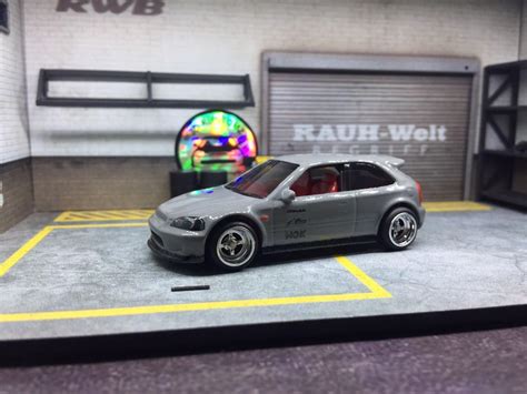 Custom Hot Wheels Honda Civic EK Gray Hobbies Toys Toys Games On Carousell
