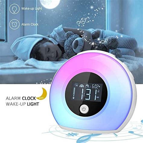 Wake Up Light Bluetooth Speaker, Table Lamp Alarm Clock, Night Light ...