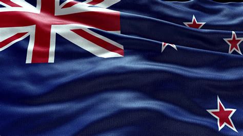 4k Render New Zealand Flag Video Waving In Wind New Zealand Flag Wave