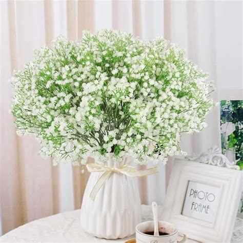 Aonewoe Baby Breath Artificial Flowers 24 Pcs Realistic Gypsophila