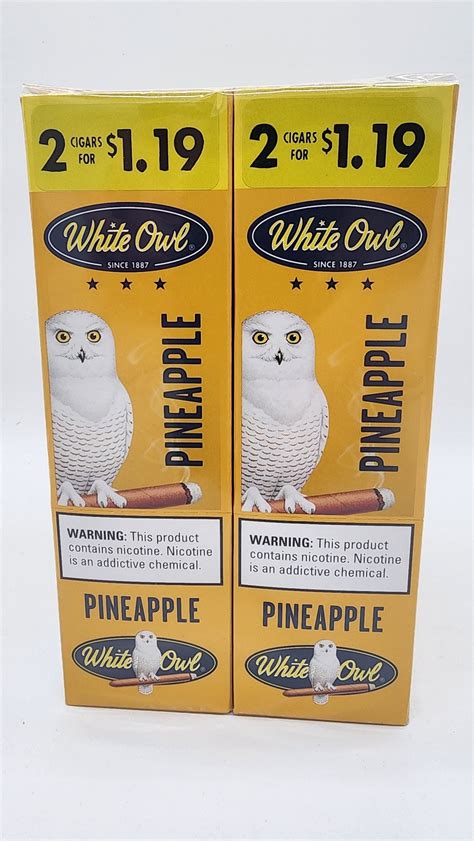 White Owl Cigarillos 2 For 119 ~ 30ct Pouch Pineapple W