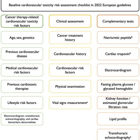 Baseline Cardiovascular Toxicity Risk Assessment Checklist In 2022