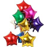 Amazon AnnoDeel 50 Pcs 10 Inch Star Balloons Foil Balloons Party