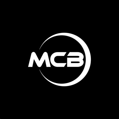 MCB letter logo design in illustration. Vector logo, calligraphy designs for logo, Poster ...