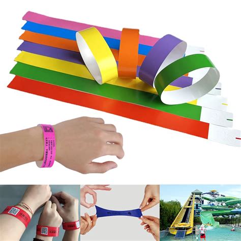 19 250mm 100pcs Party Wristbands 3 4 Adult Paper Bracelets Advanced