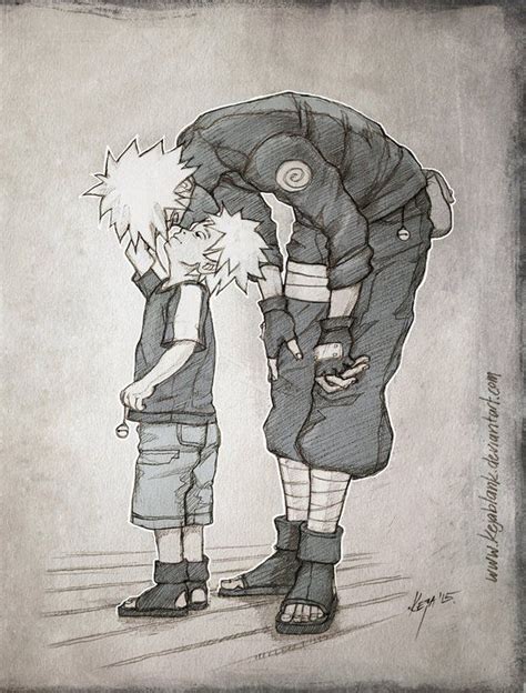 Kakashi And His Son Obito