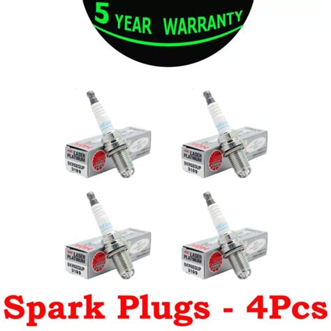 NGK 3199 BKR6EQUP Laser Platinum Spark Plug Set Of 4 Closeout EUR