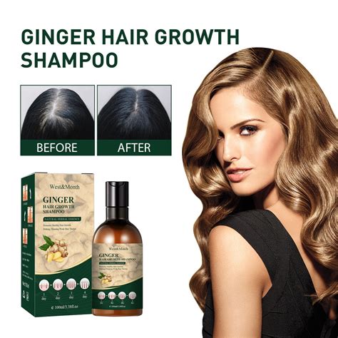 100ml Ginger Hair Grower Shampoo Anti Dandruff Fast Powerful Anti Hair