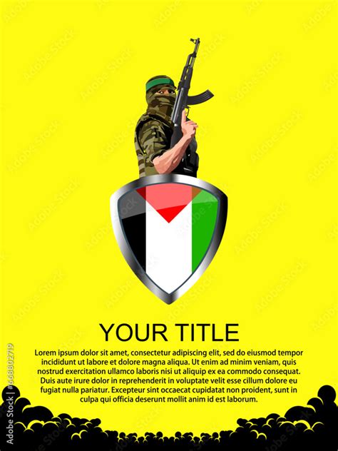 Vector Illustration Of The Israel Hamas War Conflict Between Israel