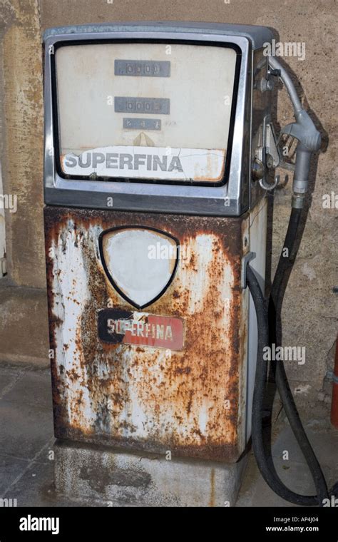 Rusty Fuel Pump Stock Photo Alamy