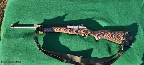 Ruger Mini 14 Ranch 5 56 Matte Stainless With Laminated Brown Black Chevron Stock Talo And