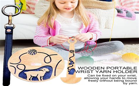 Amazon Shakven Portable Wooden Yarn Holder With Wrist Strap