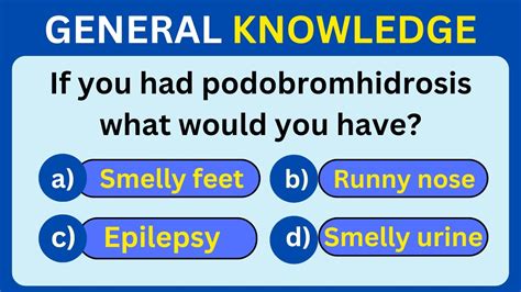 General Knowledge Quiz Trivia 🧠💡 Can You Answer All 20 Questions