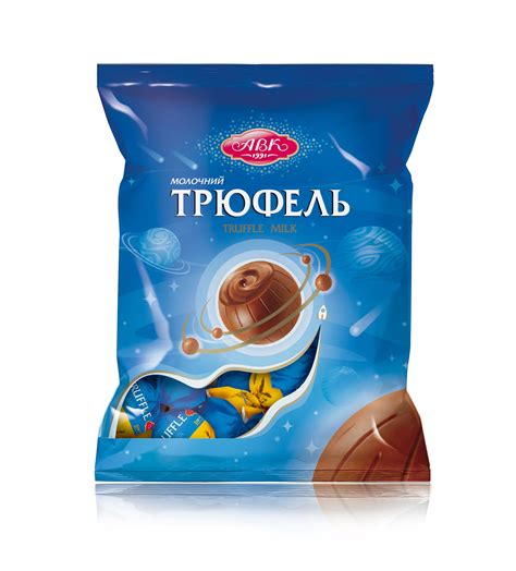 Купить Конфеты Трюфель Молочный 200г. АВК в магазине HappyPen.